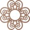 Ekena Millwork Cohen Wood Fretwork Pierced Ceiling Medallion, Wood (Paint Grade), 34"OD x 11 5/8"ID x 3/8"T CMWP34X34X0375COMF - alternate 2
